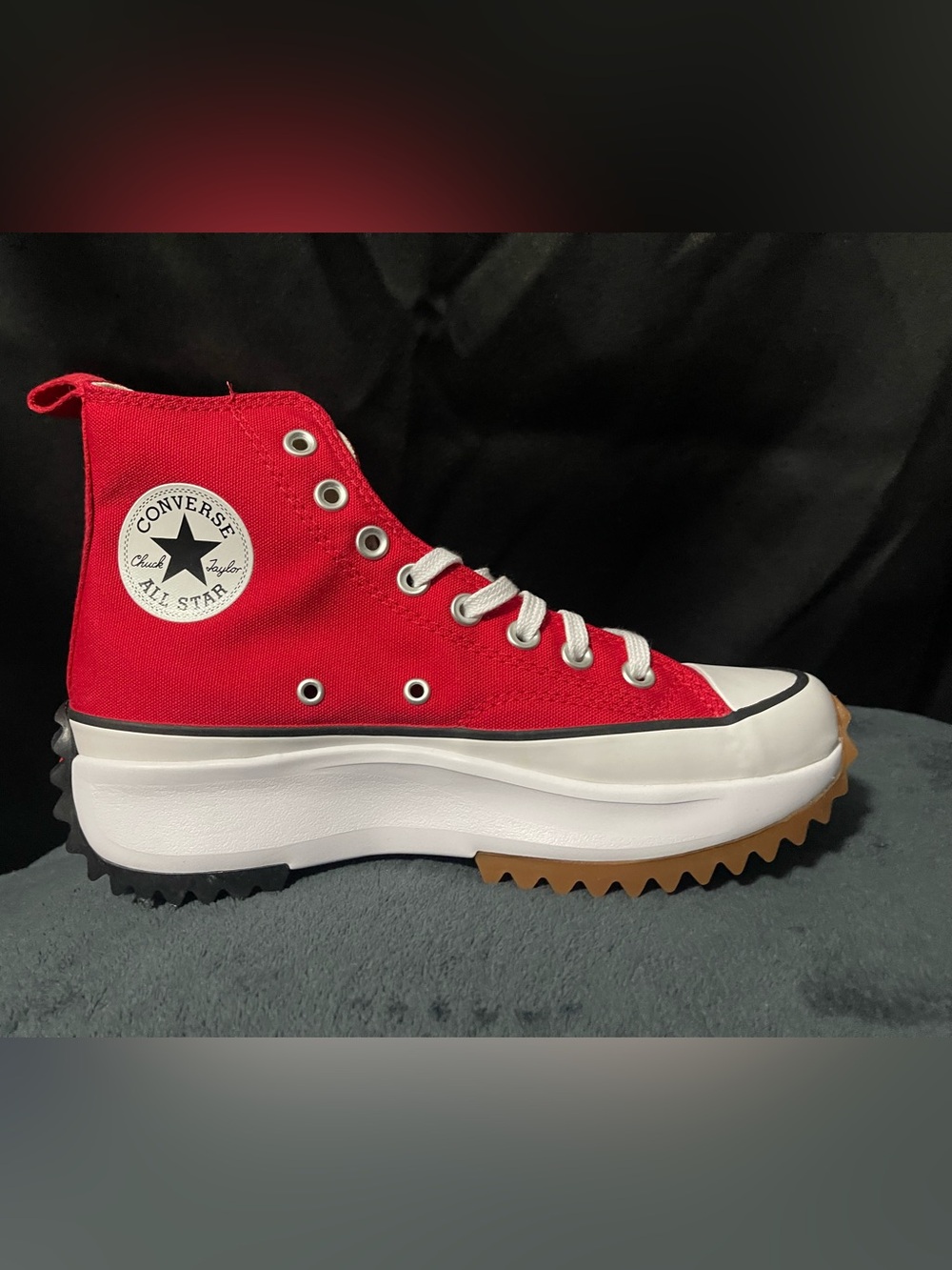 Converse Red Platform Chuck Taylor High-Top Sneaker